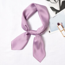 Women's Retro Silk Headbands, 70x70cm Hair Scarf, Purple Hair Ties & Head Scarves