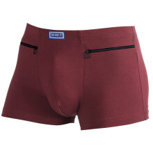 Men's Seamless Anti-theft Zipper Briefs Solid Color U-Bump