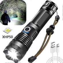 Rechargeable Flashlight,Handheld High Lumens Tactical Flashlight, Long Lasting