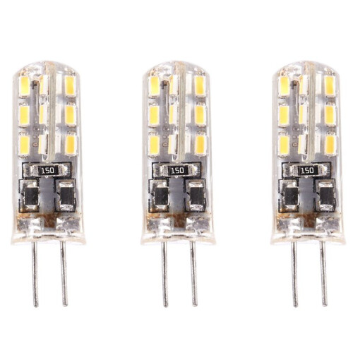 3X G4 Ampoule LED 1.5W 24 SMD 3014 Blanc Chaud 12V CC 1