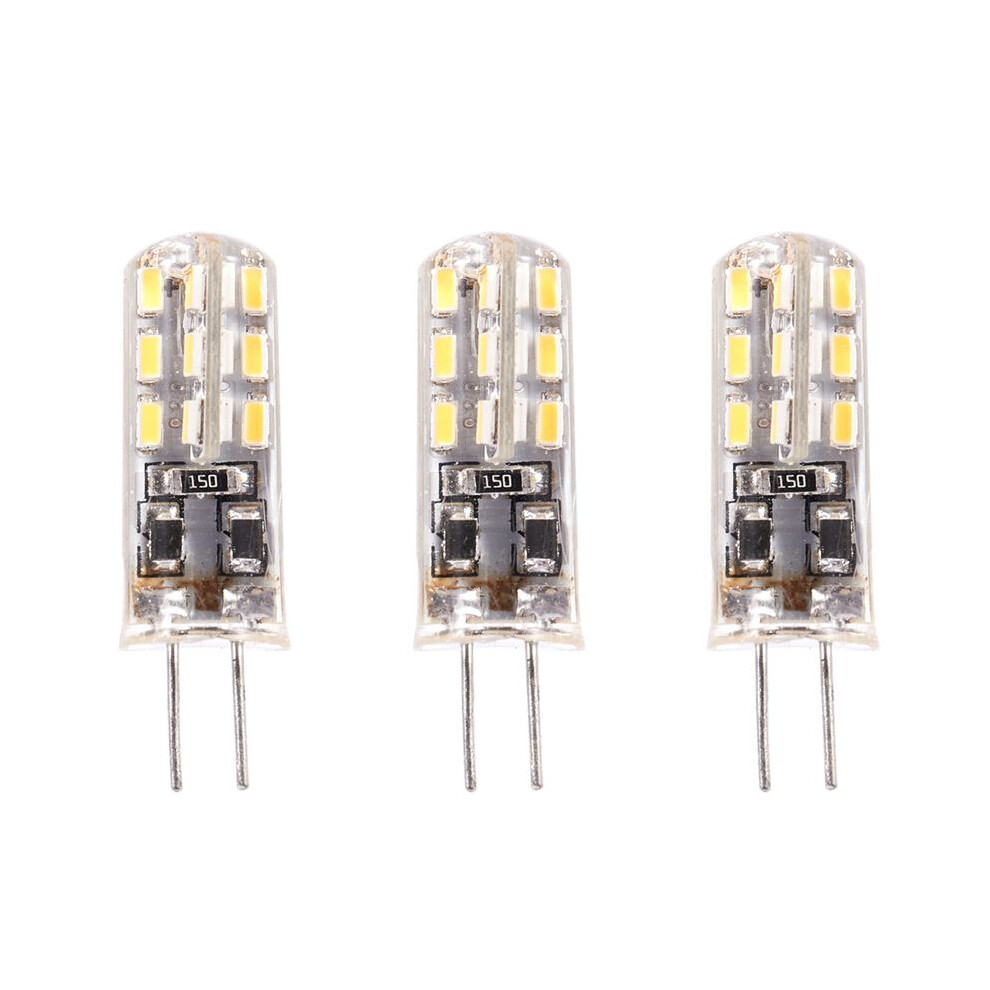 3X G4 Led Spot Bulb Lamp 1.5W 24 Smd 3014 Warm 12V Light/White 6032587072716