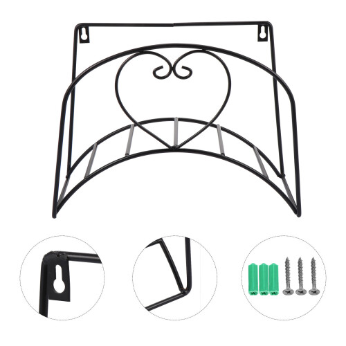 Hose Storage Bracket Wandhalterung Für Garten Schwarz 2