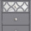 Arianna 3 Drawer Bedside Cabinet Cool Grey 2