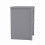 Arianna 3 Drawer Bedside Cabinet Cool Grey 6