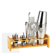 Cocktail Shaker Set, 13 Pieces Stainless Steel Boston Shaker