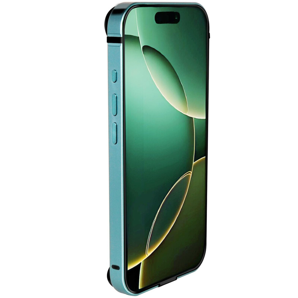 Case For Iphone 16 Pro Metal Bumper Aluminum Frame With ShockâAbsorbing Inner Layer Ultramarine 9092120211146