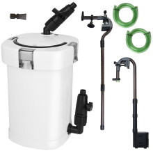 3-Stage External Canister Filter for Aquarium, 600L/H, 35.4in Max Height, 6W, Compatible with Fish Tanks