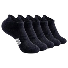 5 Pairs Basketball Socks Running Socks Ankle Socks Athletic Socks Men Breathable Socks for Men Low Cut Socks Men Gym Socks Black One Size