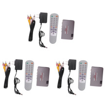 3X RF to AV Converter,Channel Selector,Booster,Cable TV to Projection TV,Video Port Supports Full System US Plug