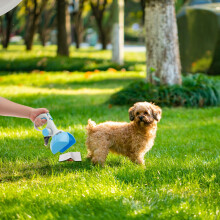 Plastic Portable Pooper Scooper for Yard Gravel Grass Compact Spring Handle Design Dog Poop Clamp for Pet Waste Management