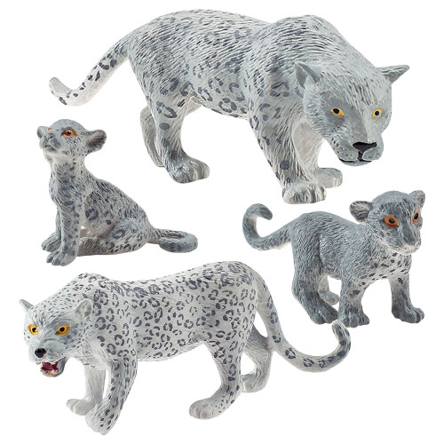 Προσομοίωση Χιονόλεπα Ζώα Μοντέλο Ornaments4Piece Σετ Εκπαιδευτικό Παιχνίδι για Παιδιά