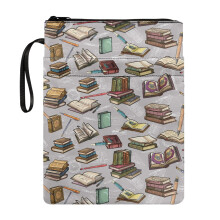 Retro Pencil Bible Case, Lightweight Polyester, 11.4"x8.66", for Women Home Study & Portable Organization