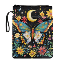 Polyester Book Cover for Readers Storage & Portability with Waterproof Easy Carry Book Case for Hardcover Notebook Bible Journal