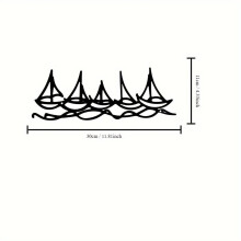 Black Wall Decor Metal wall art deco creative interior decoration wrought iron silhouette