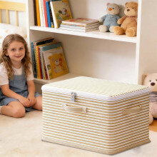 Uzamykatelný úložný box se zásuvkami, skládací kombinovaný organizér na šatní skříň, oblečení, deky a hračky, velikost L
