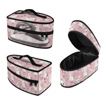 Portable Travel Steamer Pouch Durable & Protective Organizer Easy to Clean Rabbit Cherry Blossom St.Patrick's Day, Bag Only