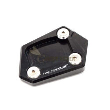 Motorcycle Kickstand Pad CNC Aluminum Side Stand Extension for Honda NC750X 2012‑2014 Black