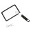 3X Folding Handheld Magnifying Glass with 72 LED Light-black 1