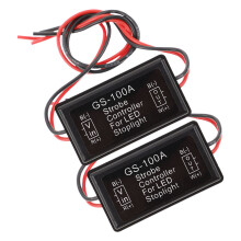 2pcs Motorcycle Stop Light Flasher Module Taillight Controller Strobe Module Car Brake Light Strobe Controller Motorcycle Brake Light Controller