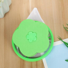 (Green) 2PCS Washing Machine Filter Bag, Lint Mesh Bags Lint Catcher Washer Hair Catcher Flowers Hair Filter Net Pouch Reusable