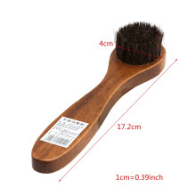 Wooden Handle Horse Hair Shoe Brush for Polishing