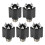 5 Pin 6.35MM Audio Microphone Female Socket Panel Solder Conenctor with Nut 1