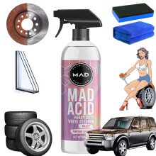 Acid Wheel Cleaner and Glass Cleaner 16oz Heavy Duty Brake Dust Remover and Water Spot Remover