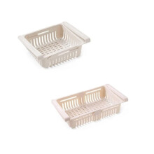 2PCS Refrigerator Organizers and Storage - Pull-Out Storage Bin for Eggs, Fruits & Vegetables