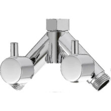 Brass Diverter Valve Shower Shut-off Valve 2-way Y Splitter 1/2 Inch for Shower Hose And Shower Head Chrome