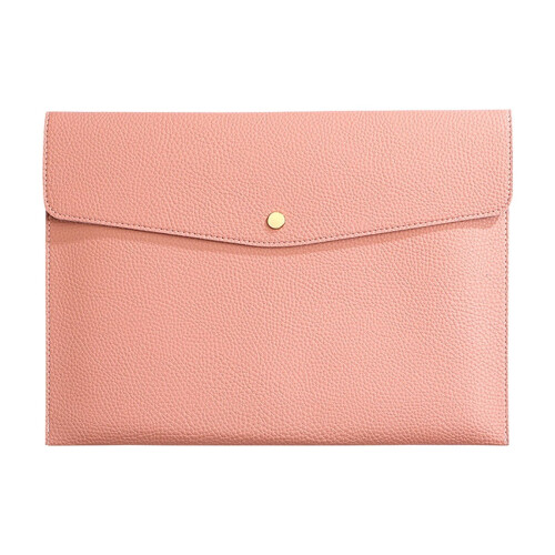 Waterproof Leather A4 Document Pouch with Hand Strap