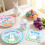 Easter Disposable Paper Cups Bunny Design Blue 10pcs 1