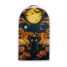 Halloween-katt fullmåne foodprosessordeksel med håndtaksbestandig flekk- og støvdeksel til kjøkkenet