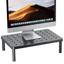 Monitor Stand for Desk, Ergonomic EyeLevel Laptop Riser with Ventilated Cooling Surface, Sturdy 44lbs Support