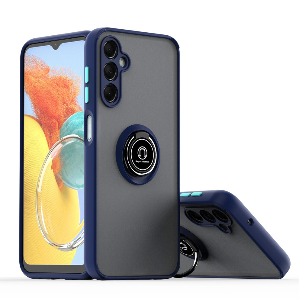 Case For Samsung Galaxy A16 5G Military Grade Shockproof Cover With Magnetic Ring Kickstand Dark Blue 9092120215199
