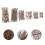 6Pièces Mini Bambou Décor Micro Paysage Élégant 2