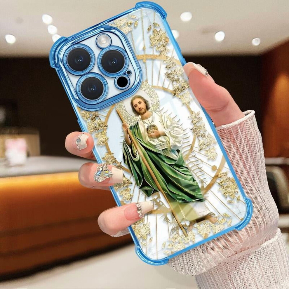 St. Judah Anti-Fall Transparent Phone Case Â Compatible With Iphone 17/16/15/14/13/12/11/X/Xs Pro Max, Shockproof 9479868447622
