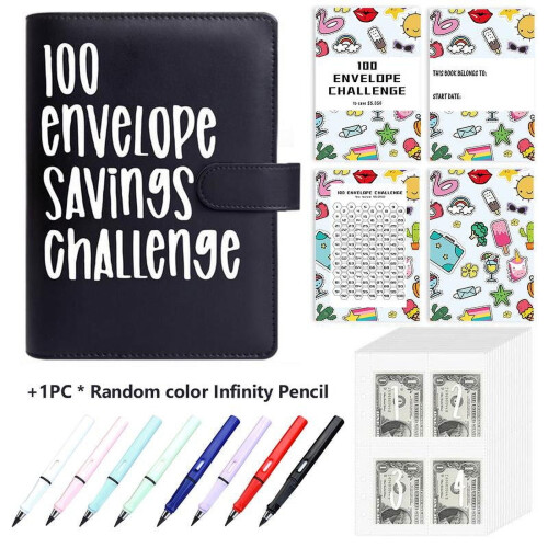 Envelope Savings Book with Pencil Set 100 pcs