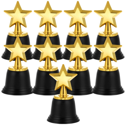Kids Race Game Trophy Plastic Decoration Set 9 Pieces