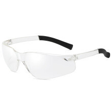 Óculos de Ciclismo Femininos Xinwanna – Transparentes, Resistentes ao Vento, à Poeira, com Proteção UV, Lentes Claras, Armação Grande,