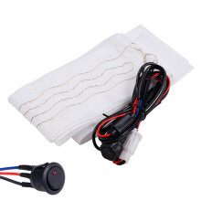 Car Winter Universal Heated Steering Wheel Cover DIY Kits Heater Pad New L3 I7T5