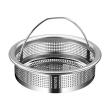 Stainless Steel Sink Filter Screen, Reusable & Leak-Proof Strainer for Veg Washing, Easy Clean, Portable, Compatible with All Common Outlets