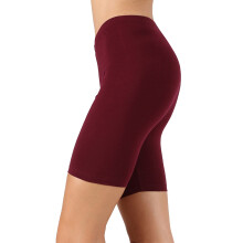 Plus size bløde bomuldsstrækbare knælange leggings fitness sport biker shorts