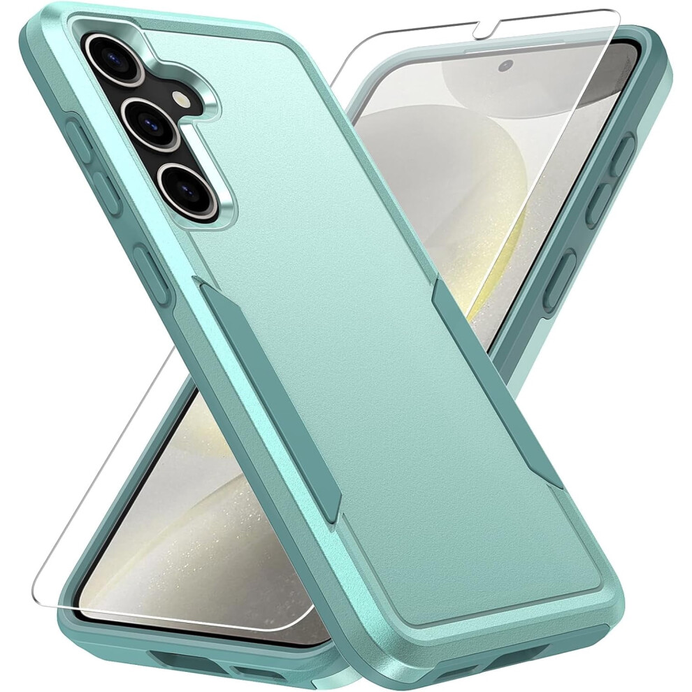 Heavy-Duty Rugged Case With Hd Screen Protector For Compatible With Samsung Galaxy S25 – Military Grade Drop Tested 9028731627168