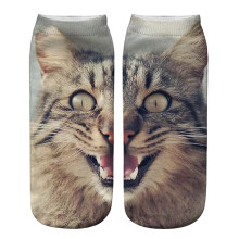 Socken mit realistischem Katzenmotiv, Katzensocken für Katzen, 3D-Tiersocken, Tierstrümpfe, originelles Tierdesign für Damen und Herren,
