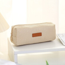 YZHMYR Eco Linen Pencil Case – Large Multi-Functional Pouch for School, Office, Travel, Cosmetics, Keys, Cash & Gifts