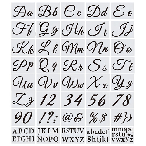 8,3" alfabetsjablonger (40 stk.)