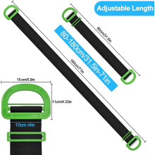 Sistema de cintas de elevação para movimentação, cintas de ombro ajustáveis com suporte acolchoado para movimentação de cargas pesadas, design