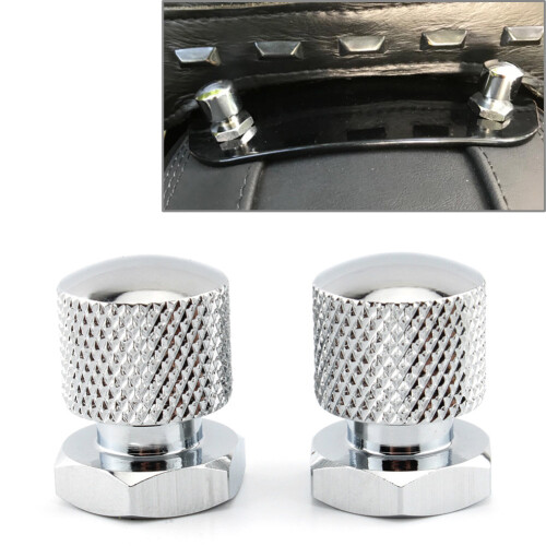 for Harley Softail Road Glide Solo Seat Nuts Mounting Nuts 1/4"-20 Thread Silver