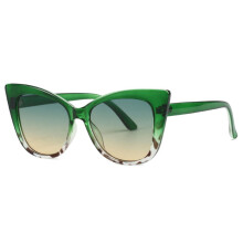 Ochelari de soare pentru femei, cu lentile tip ochi de pisică, cu gradient simplu și asortat, de culoare - ochelari la modă Joker