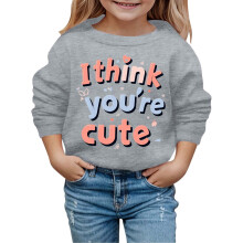 Sudaderas con capucha infantiles estampadas, modernas e interesantes, para otoño e invierno, ideales para el Día de San Valentín.